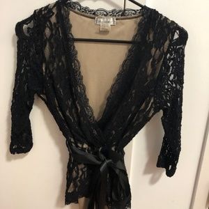 BLACK LACE BLOUSE